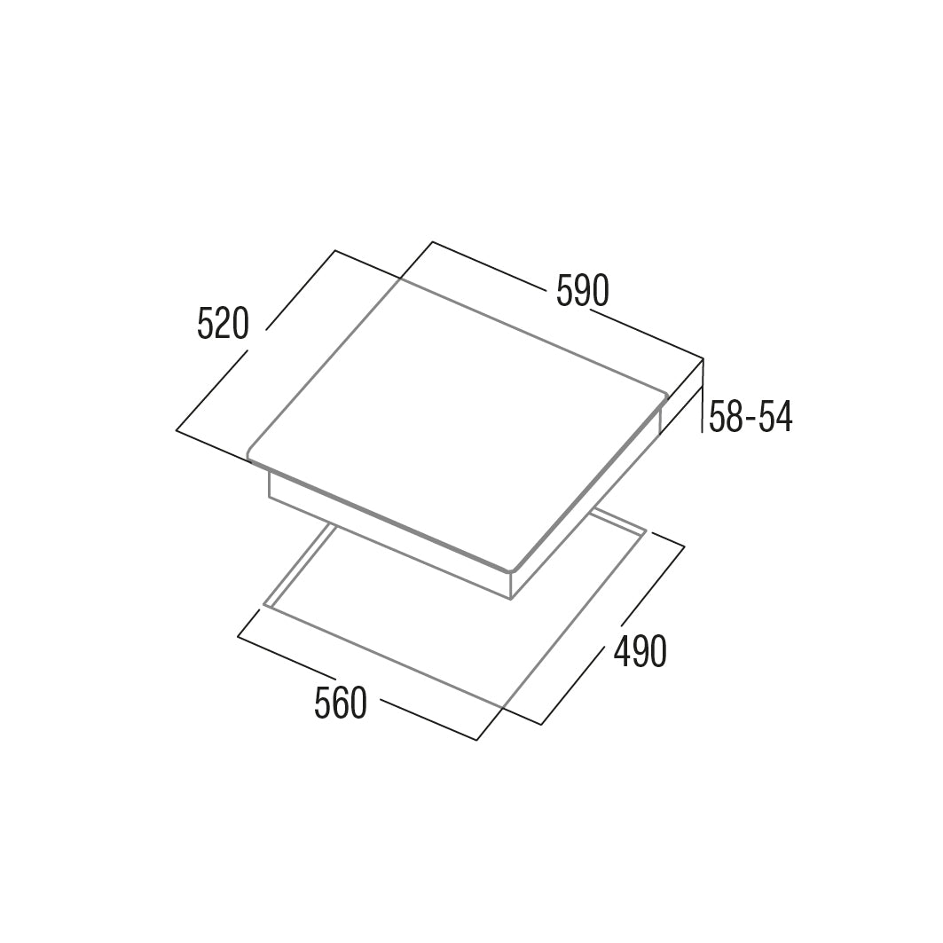 ENCIM. CATA IB6303BKE2 3F INDUCCION 08063120