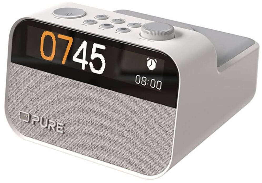 RELOJ DESPERTADOR PURE MOMENT CHARGE WHITE BT LUZ