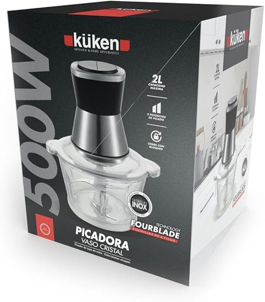 PICAD. KUKEN 36010 500W VASO CRISTAL 2L