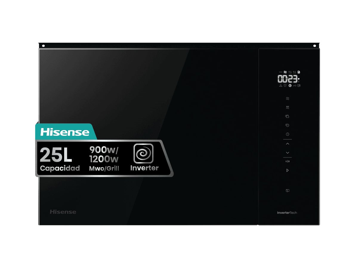 MICR. HISENSE BIM325GI63DBG 25L NEGRO GRILL INTEG