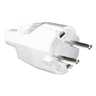 CLAVIJA SILVERELECTRO SCHUKO MACHO 4,8MM+TT LAT B