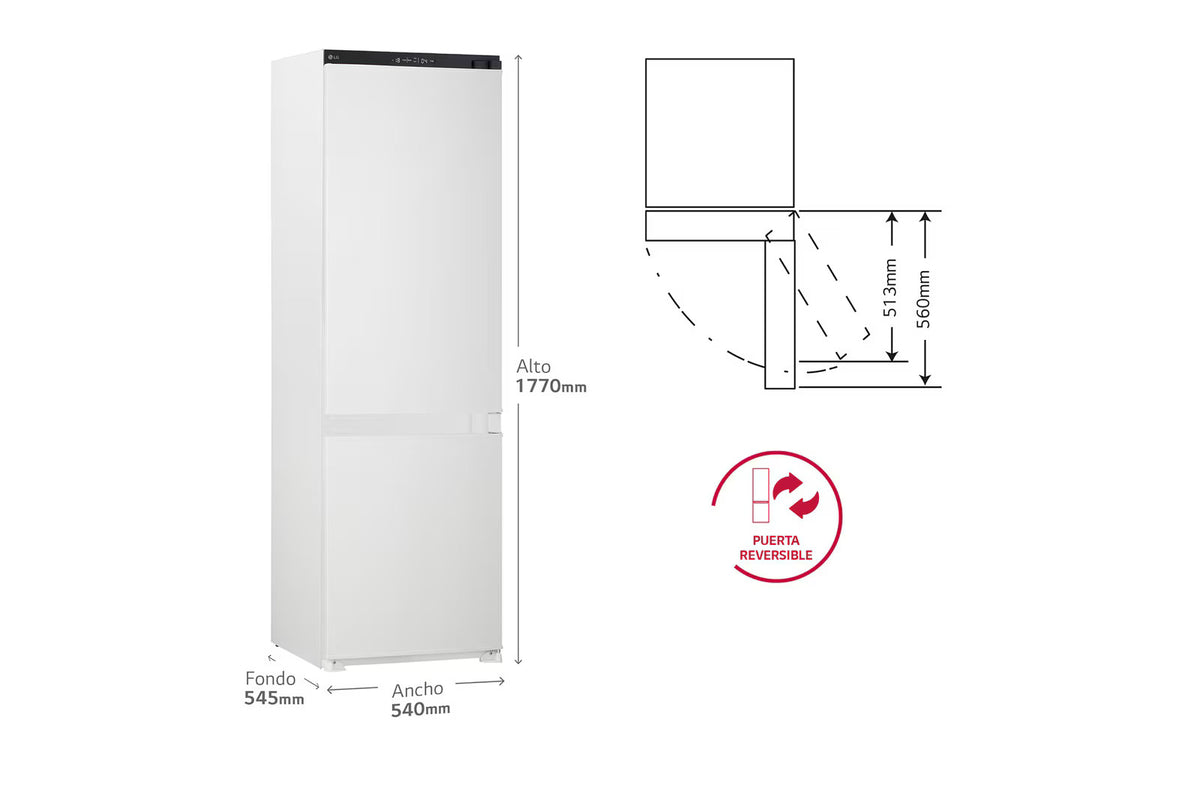 Frigorífico combi LG GTFN256SER, imagen complementaria 5