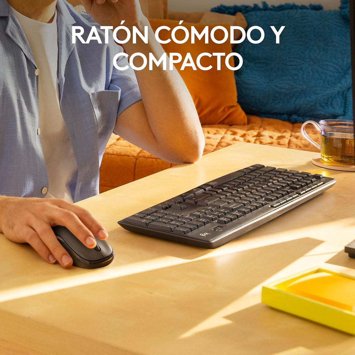 TECLADO + RATON LOGITECH MK295 WIRELESS USB SILENT