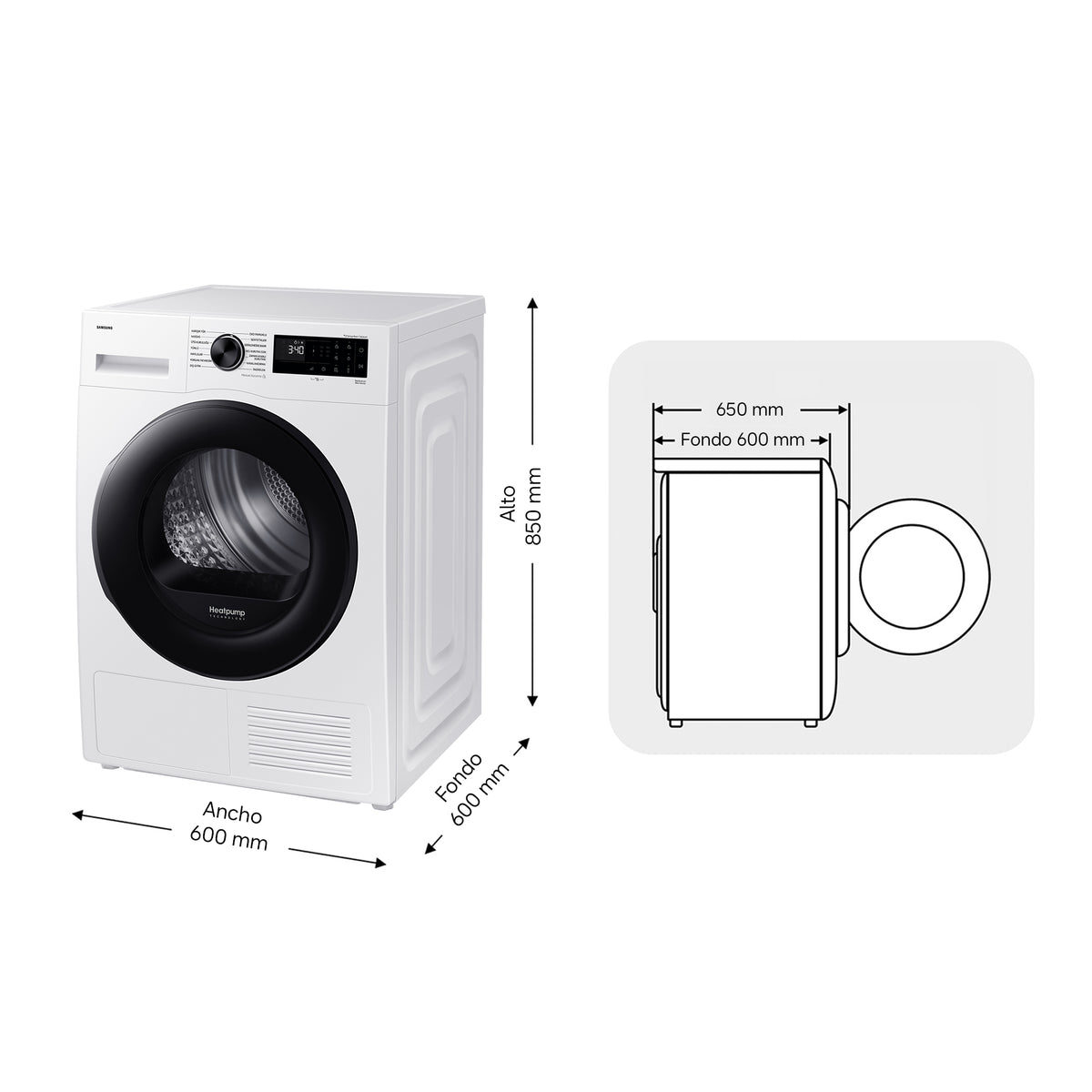 SECADORA SAMSUNG DV90DG52A0AEEC 9K BC BCA WIFI