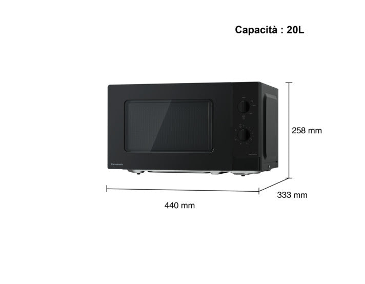 MICR. PANASONIC NNSM22QBEPG 20L NEGRO 800W