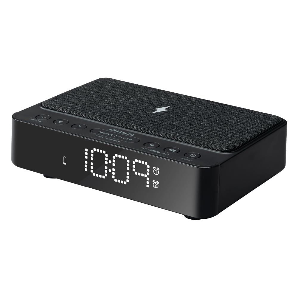 RADIO RELOJ AIWA CR30BK FM ALARMA DUAL CARGA INAL