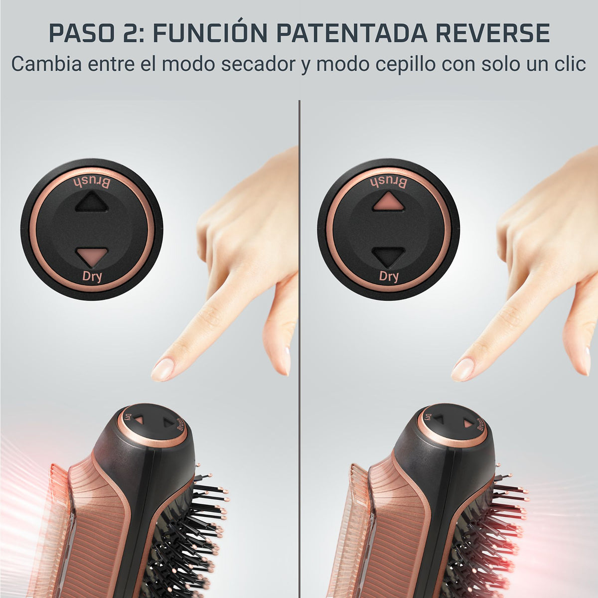 SECADOR ROWENTA CF9840 2EN1 CEPILLO 1200W IONICO