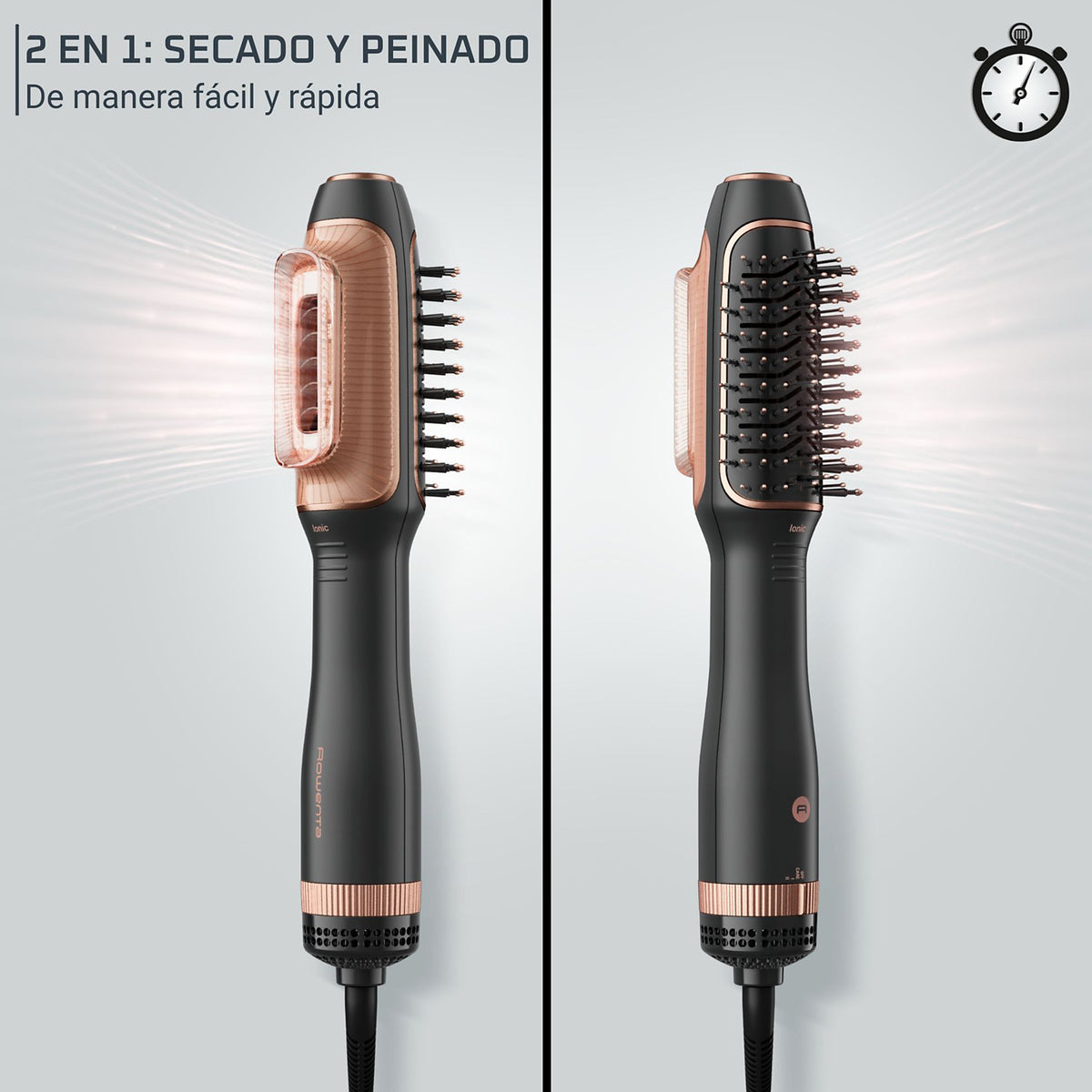 SECADOR ROWENTA CF9840 2EN1 CEPILLO 1200W IONICO