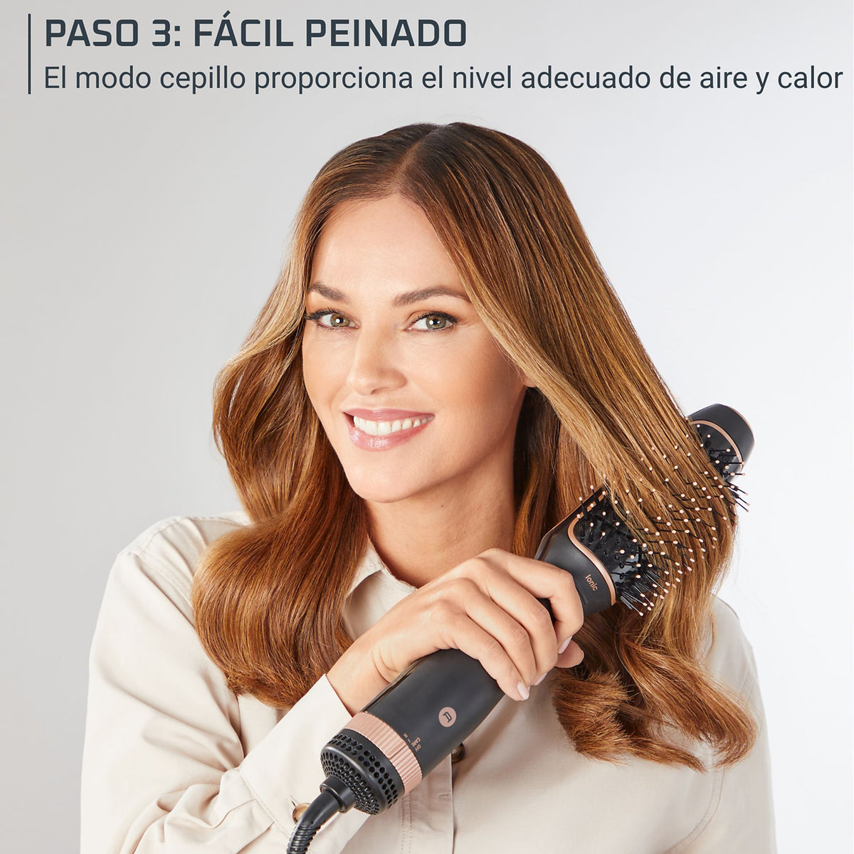 SECADOR ROWENTA CF9840 2EN1 CEPILLO 1200W IONICO