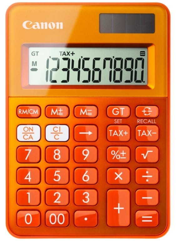 CALCULADORA CANON LS 100K NARANJA