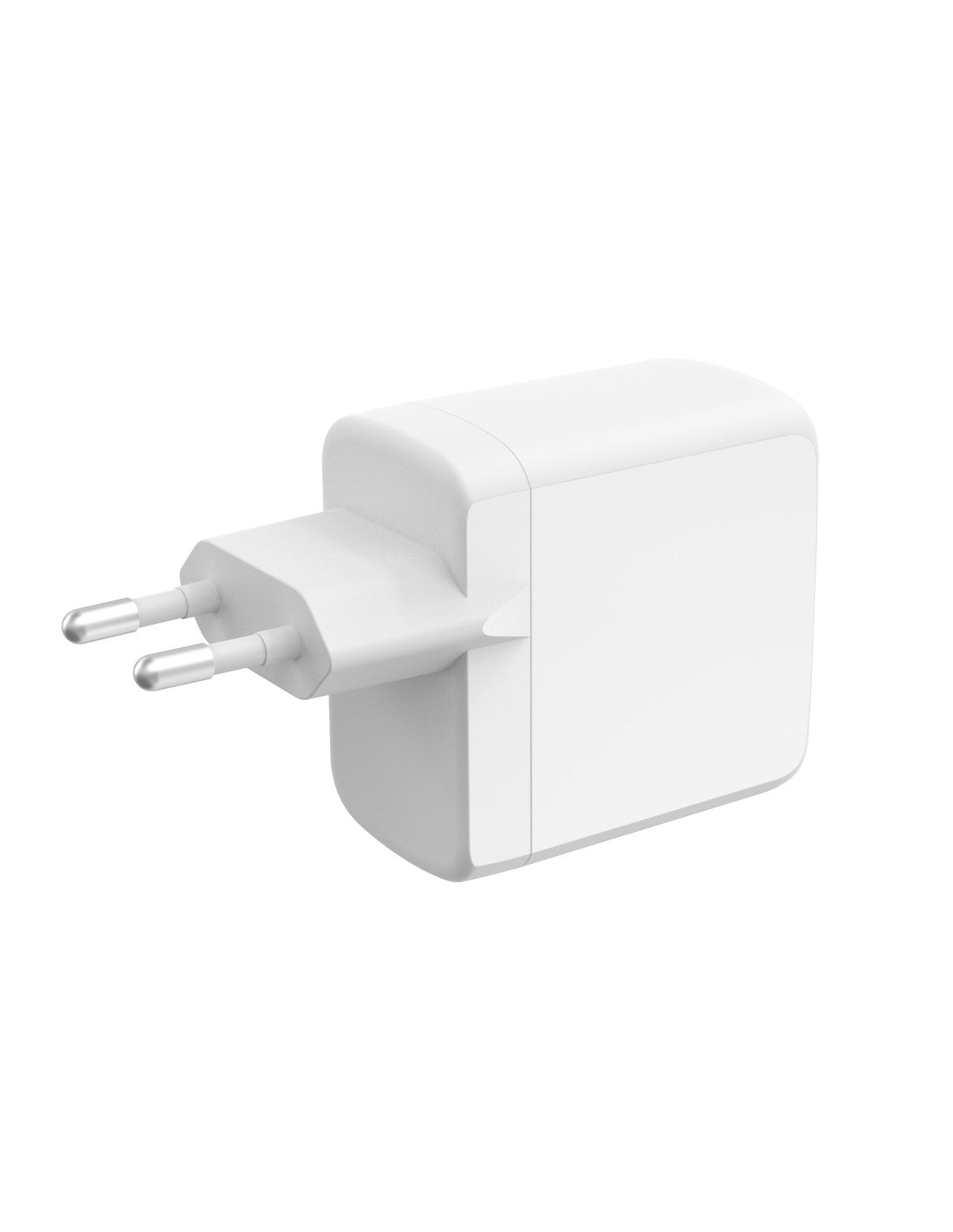 CARGADOR KSIX 2XUSB C + 1XUSB A GAN 65W BLANCO