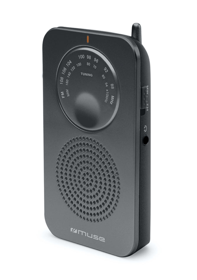 RADIO MUSE M-01RS FM/AM NEGRO PILAS