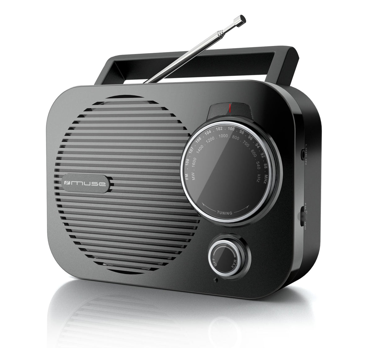 RADIO PORTATIL MUSE M-050R FM/AM NEGRO