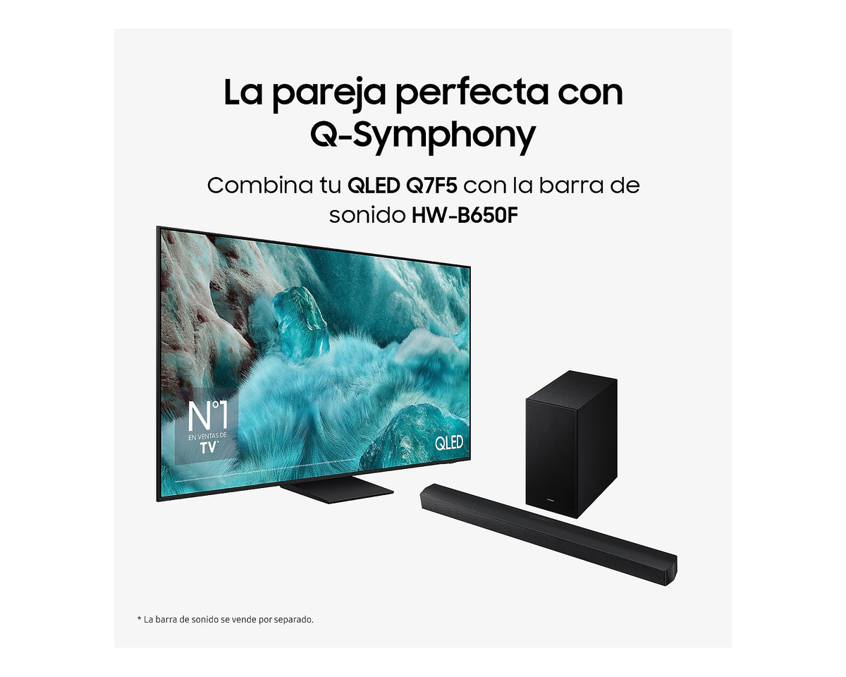 TV SAMSUNG 65" TQ65Q7F5 UHD QLED SMARTTV IA HDR10+