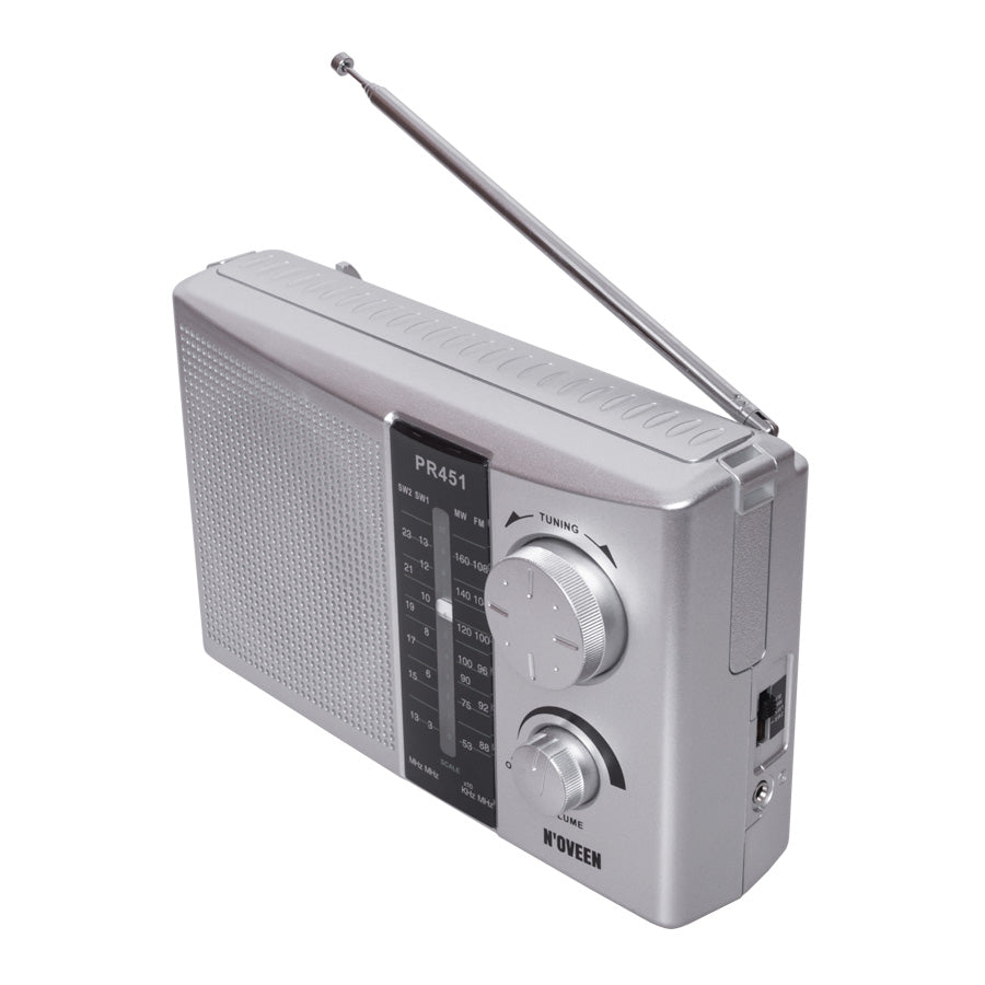RADIO PORTATIL ELBE NOVEEN PR451 PLATA
