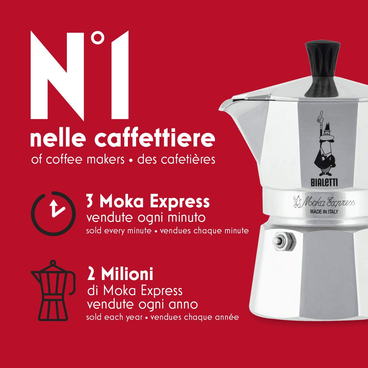 CAFET. ITALIANA BIALETTI MOKA EXPRESS 3T