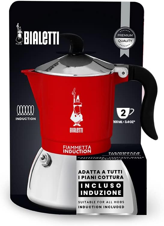 CAFET. ITALIANA BIALETTI FIAMMETTA INDUCTI RED 2T