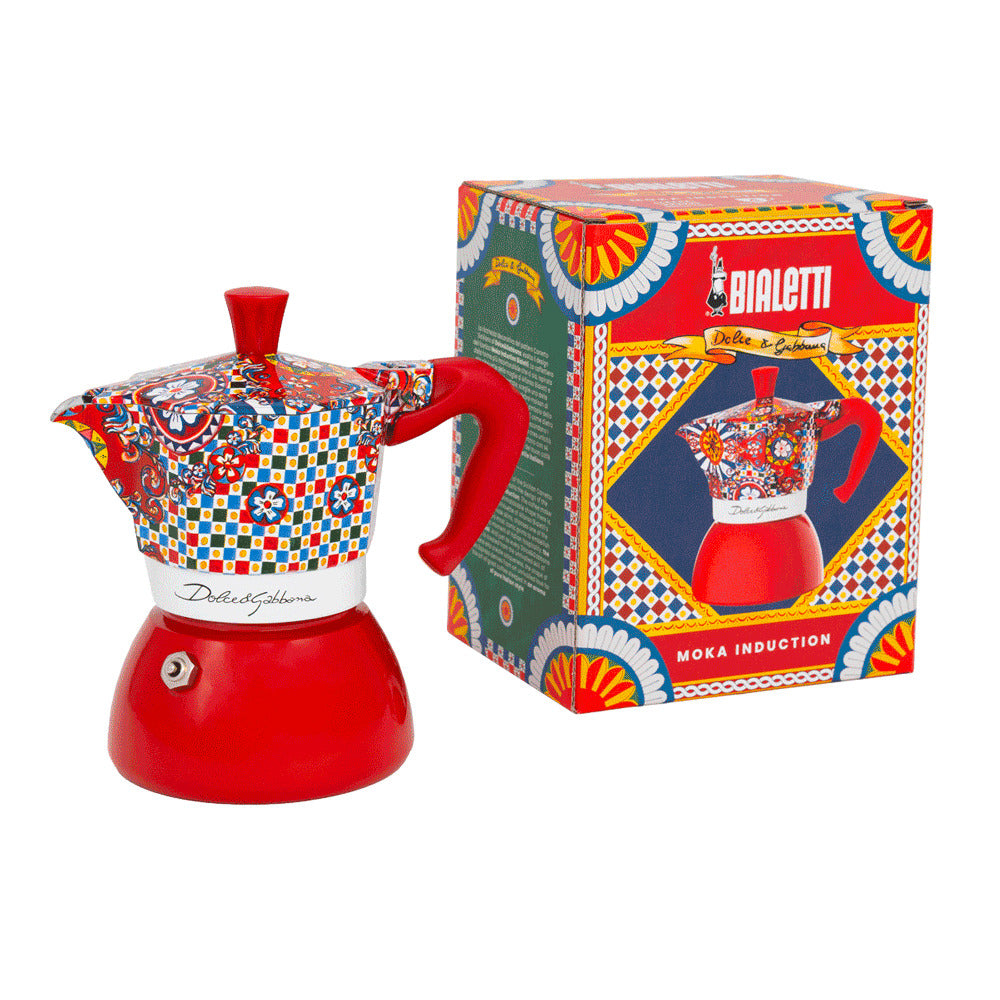 CAFET. ITALIANA BIALETTI INDUCTION D&G RED 4T