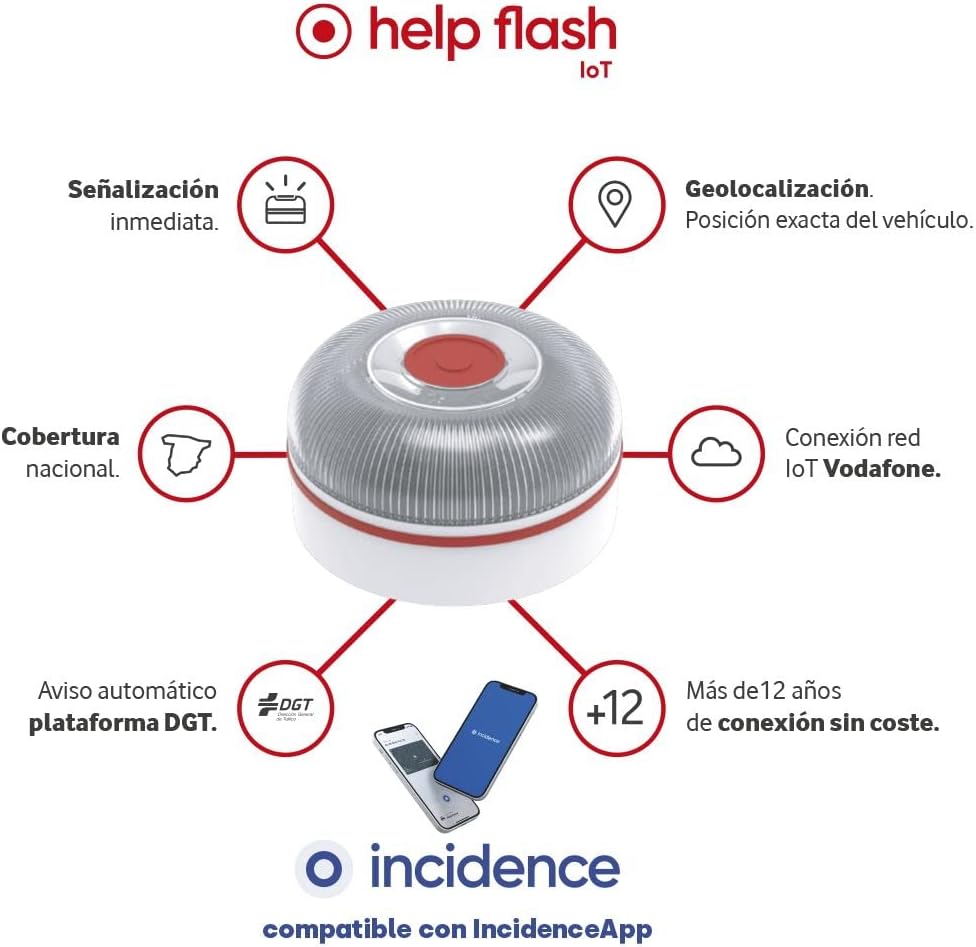 BALIZA GEOLOCALIZABLE HELP FLASH IoT V16 PD-000064