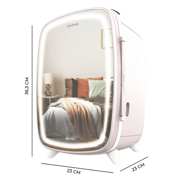 NEVERA COSMÉTICOS CECOTEC 6000 ROSE 6L ESPEJO 4442