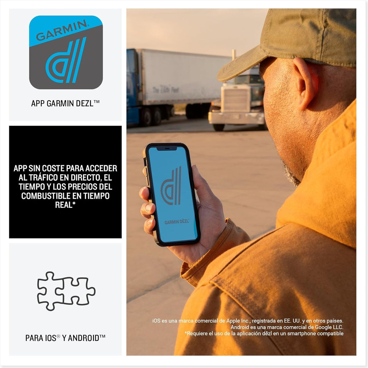GPS GARMIN DEZL LGV720 7" CAMION