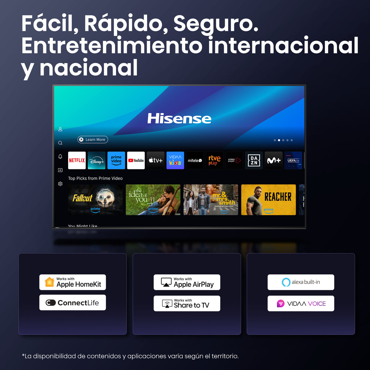 TV HISENSE 85" 85A6Q UHD SMART TV DOLBYVISION DTSX