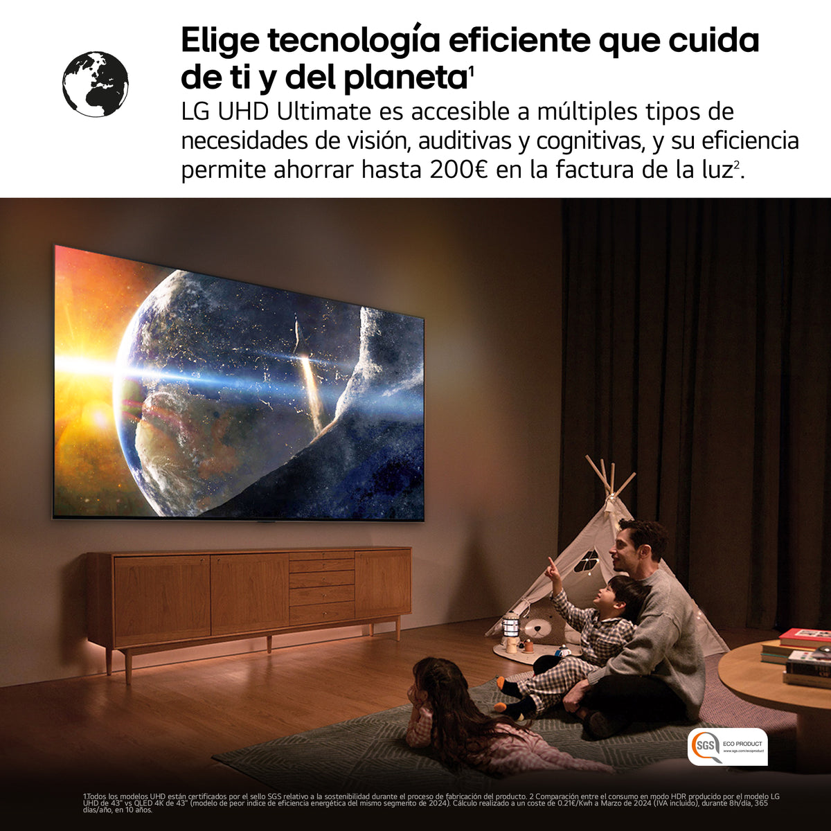 TV LG 43" 43UA75006LA UHD ALFA7 WEBOS25 HDR10/HLG
