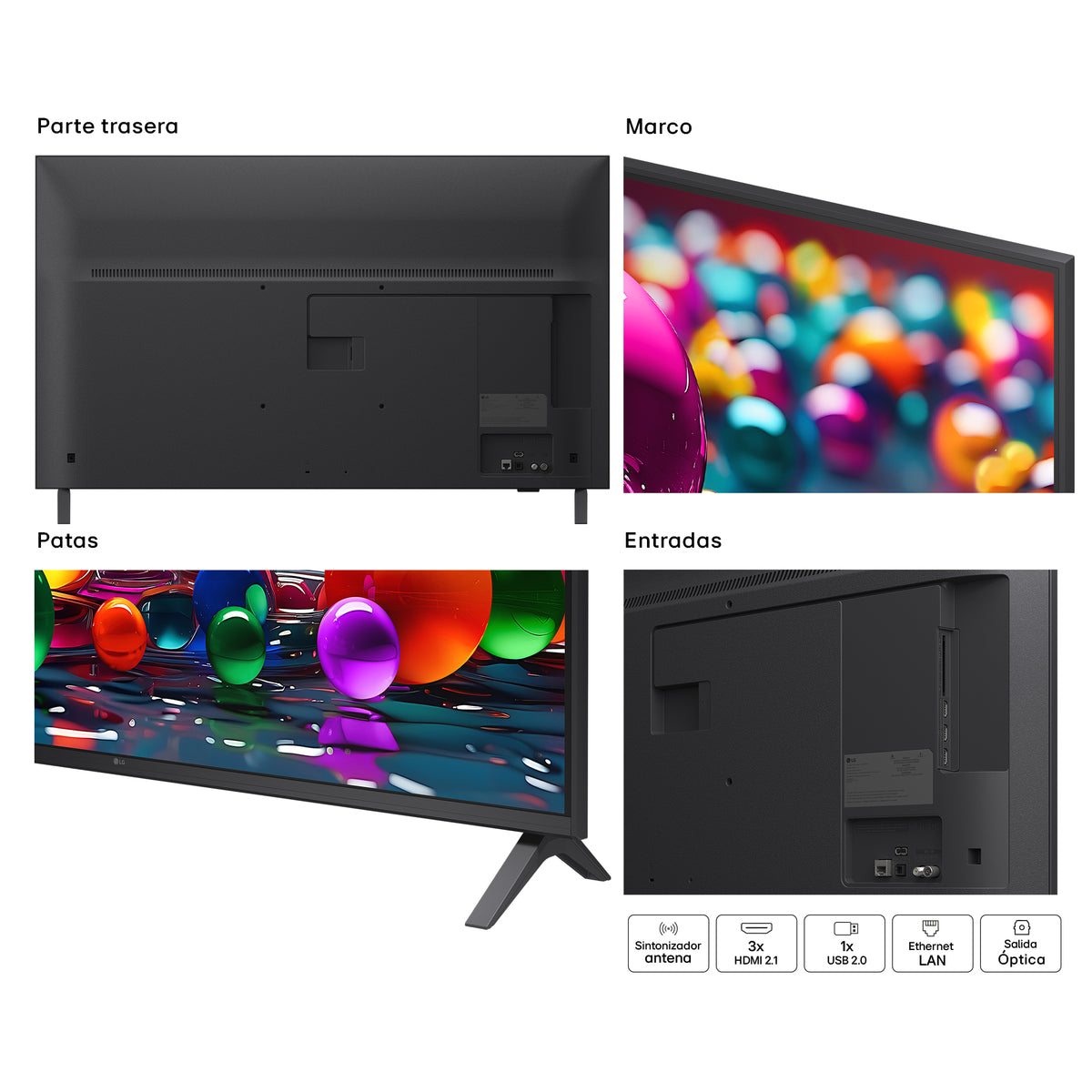 TV LG 43" 43UA75006LA UHD ALFA7 WEBOS25 HDR10/HLG