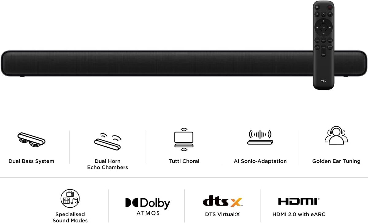 BARRASONIDO TCL S45HE 2.0 100W DOLBY ATMOS