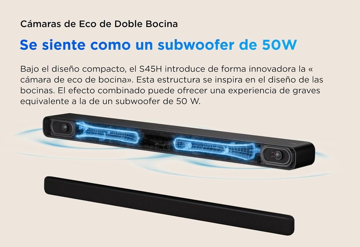 BARRASONIDO TCL S45HE 2.0 100W DOLBY ATMOS