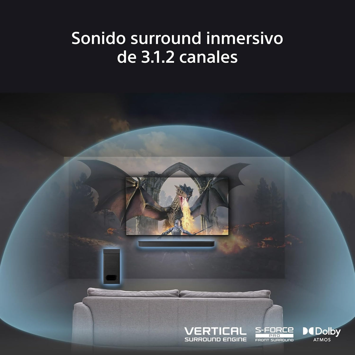 BARRASONIDO SONY HTB600 3.1.2 350W DOLBYATMOS