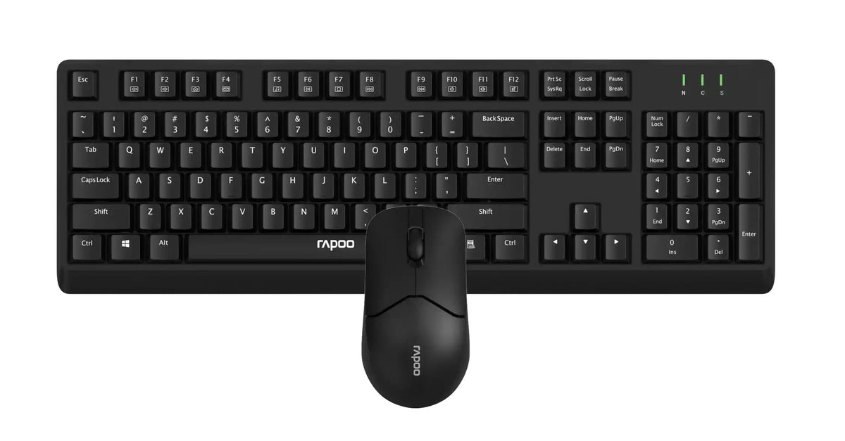TECLADO Y RATON RAPOO X1500 NEGRO 00229951 INAL
