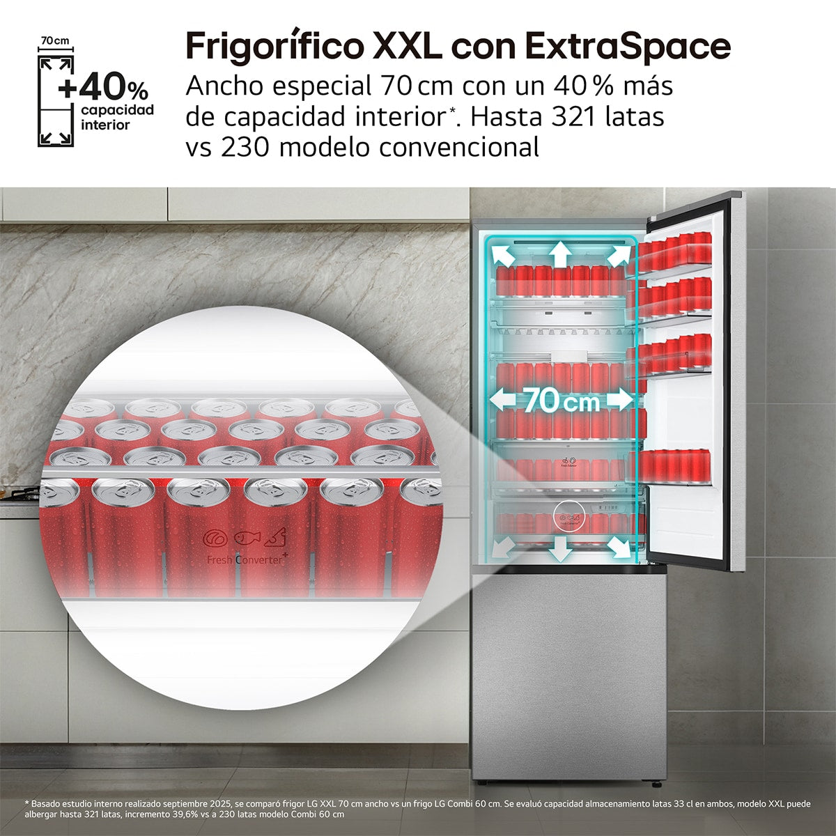 Frigorífico combi LG GBBW726CMB, imagen complementaria 12