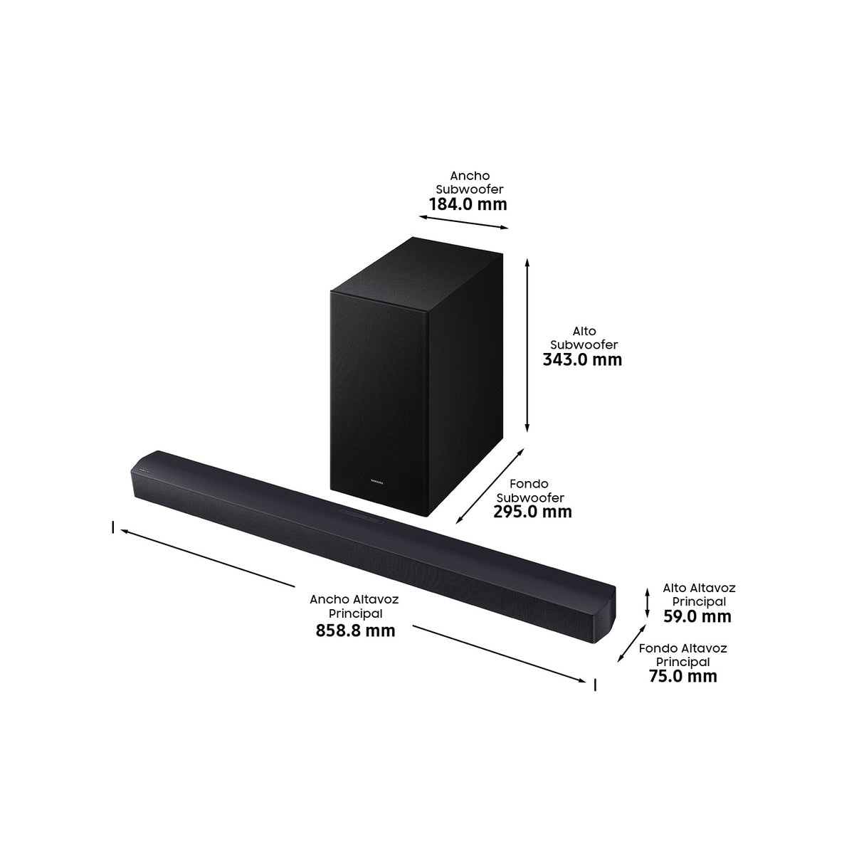 Samsung HW-B450F – conexión HDMI ARC y Bluetooth