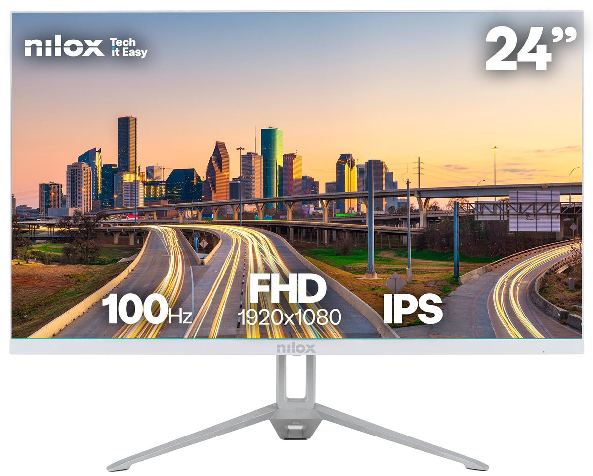 MONITOR NILOX 23,8" NXM24FHD100W IPS 100HZ BLANCO