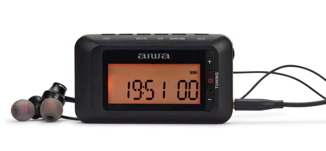 RADIO PORTATIL AIWA RD10 AM/FM DIGITAL NEGRO