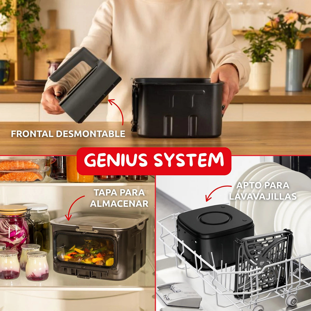 FREIDORA AIRE MOULINEX EZ8428 1800W 7L SILENCE