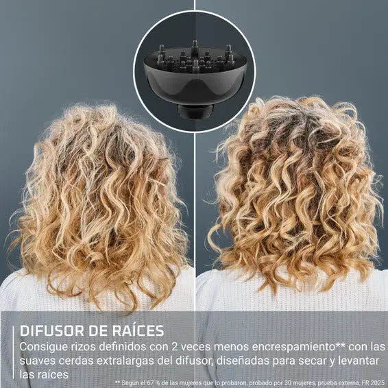SECADOR ROWENTA CV7D30 3 EN 1 ESPECIAL CABELLO RIZ