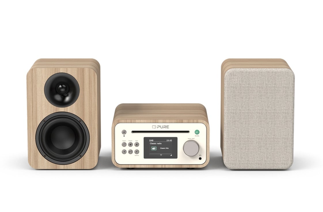 CADENA PURE CLASSIC STEREO MINI BLANCO CD BT USB