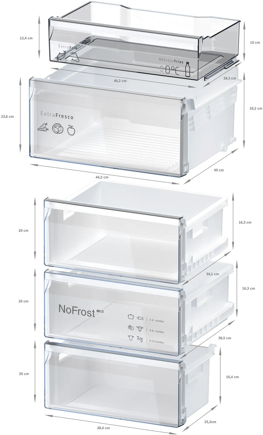 Frigorífico combi Balay 3KFD855BI – vista adicional del producto