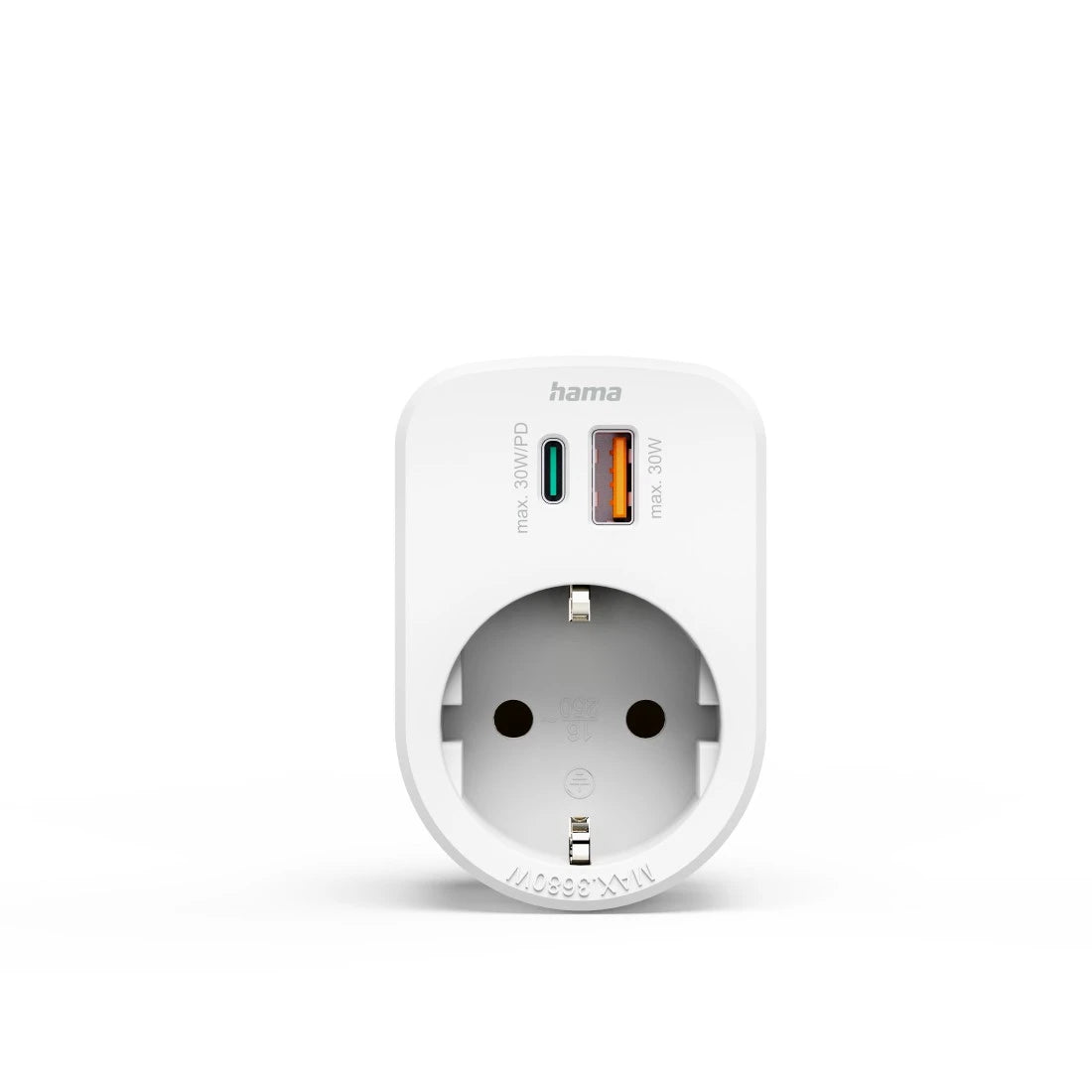 ENCHUFE HAMA 00223343 2XUSB A+1XUSB-C 20W QC+PD