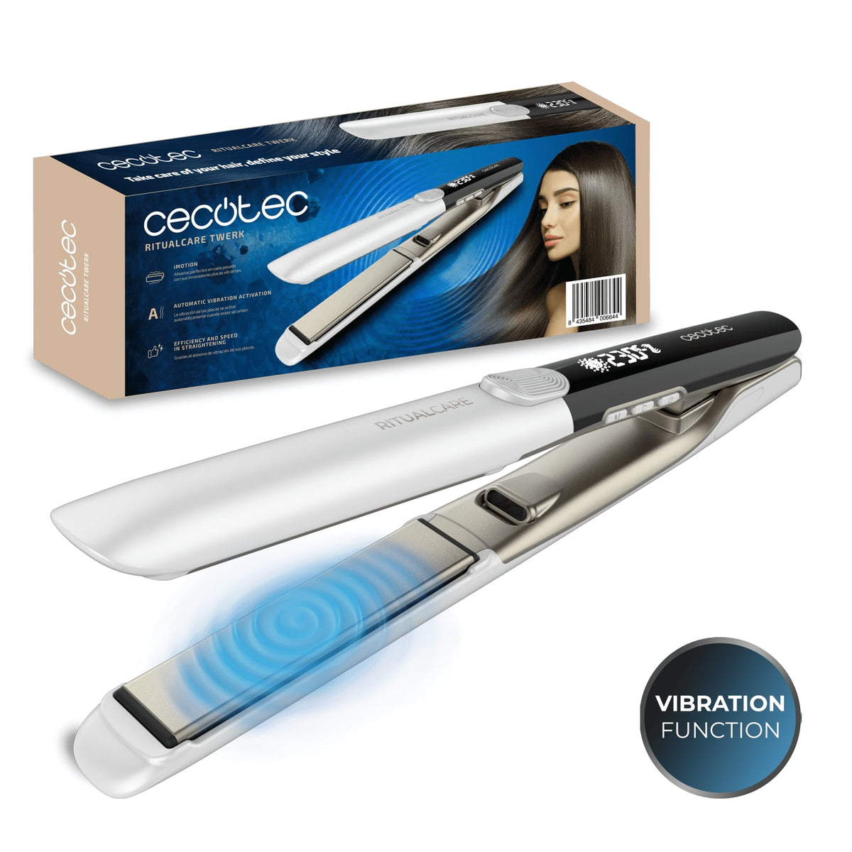 PLANCHA PELO CECOTEC TWERK VIBRA QUERATINA 0664