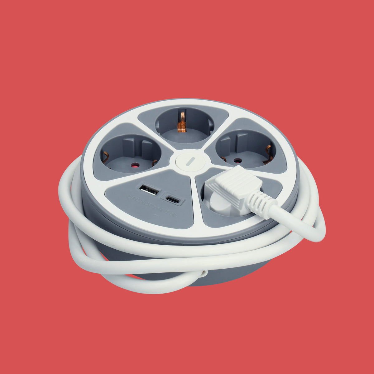 REGLETA TM ELECTRON TMUAD554CB 4 TOMAS+USB A+USB C