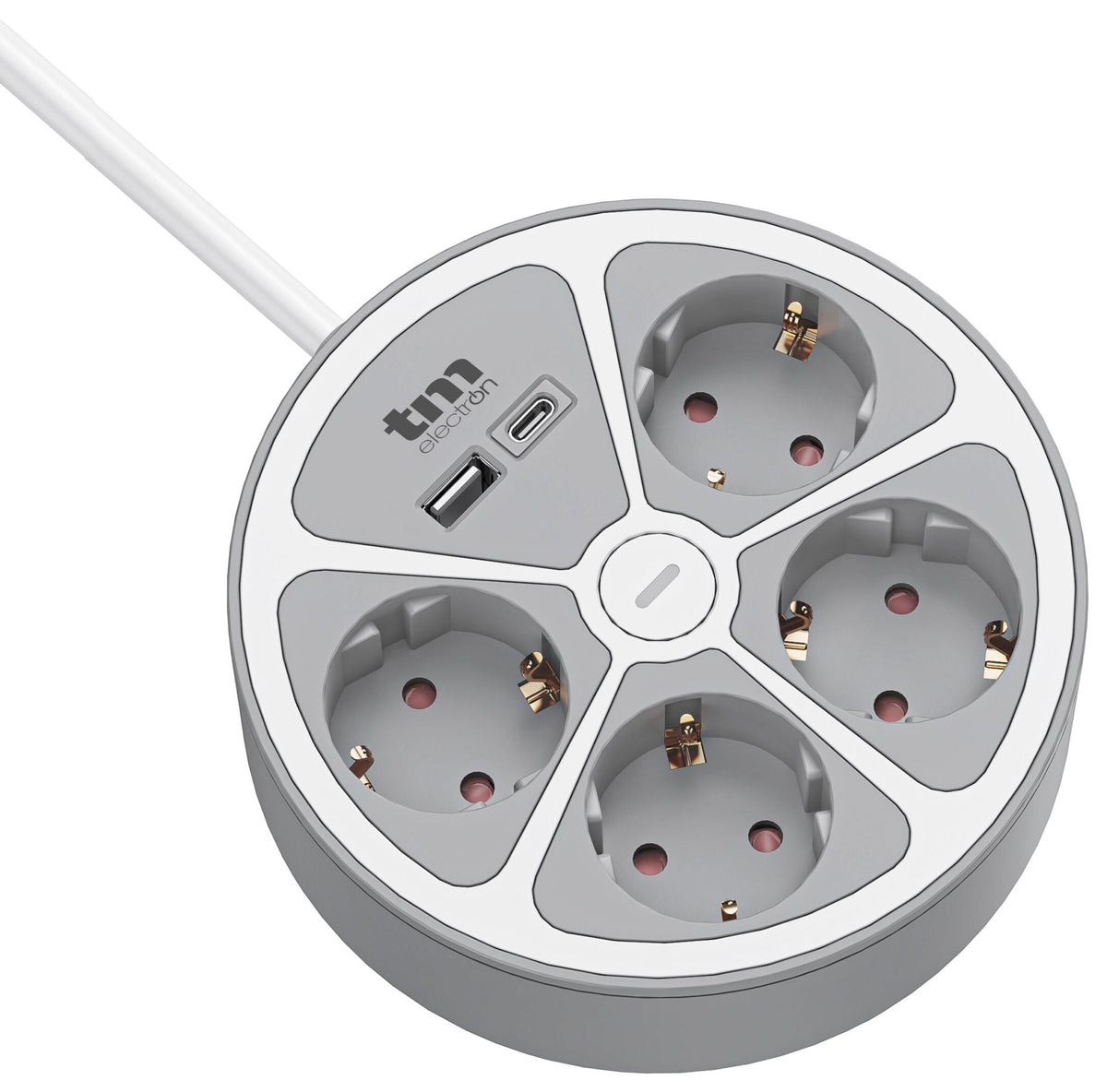 REGLETA TM ELECTRON TMUAD554CB 4 TOMAS+USB A+USB C