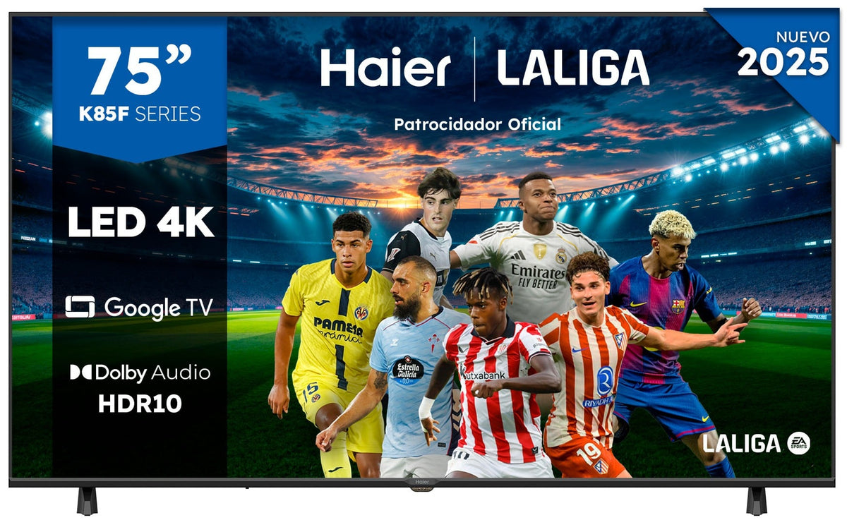 TV HAIER 75" H75K85FUX UHD GOOGLETV DOLBY AUDIO