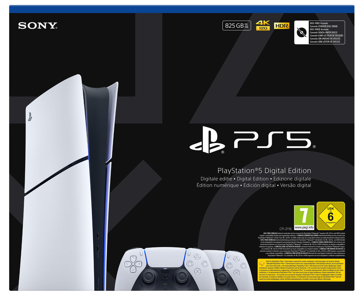 CONSOLA SONY PS5 DIGITAL + DUALSENSE V3