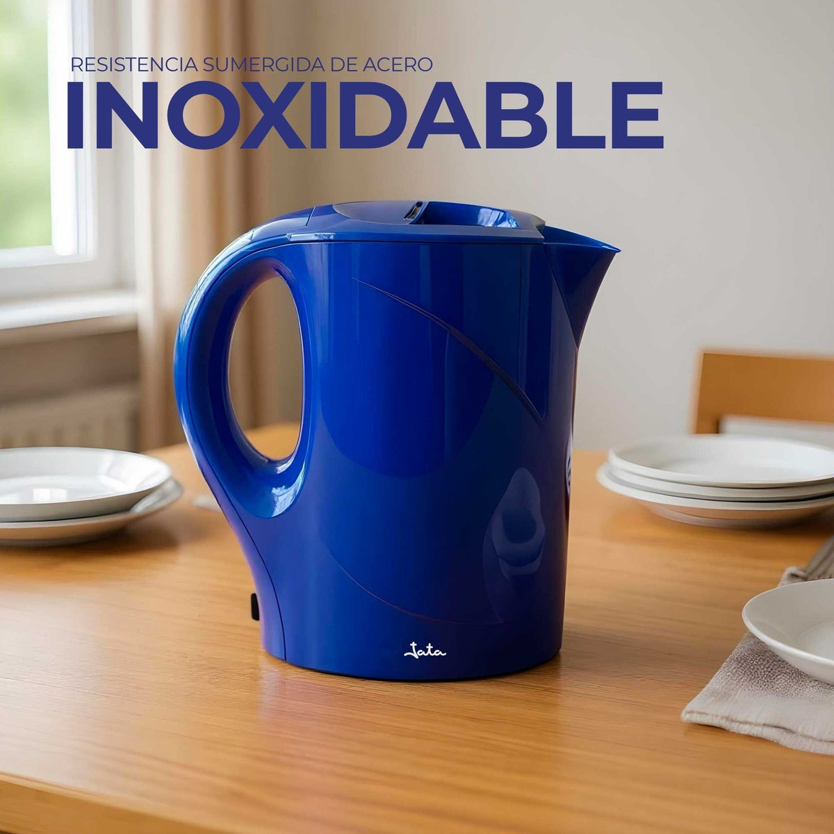 HERVIDOR JATA JEHA5106 1L 900W AZUL VISOR