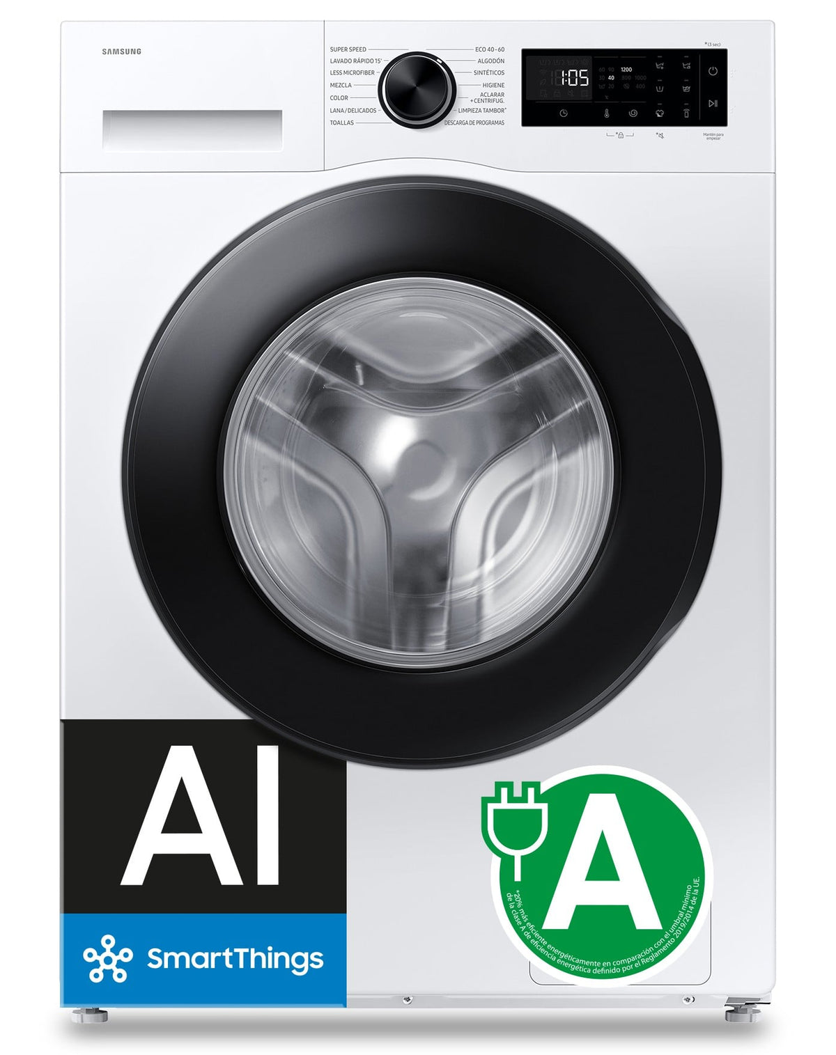 Lavadora Samsung WW80FG5L32AE/EC 8 kg 1200 rpm Blanca – imagen principal