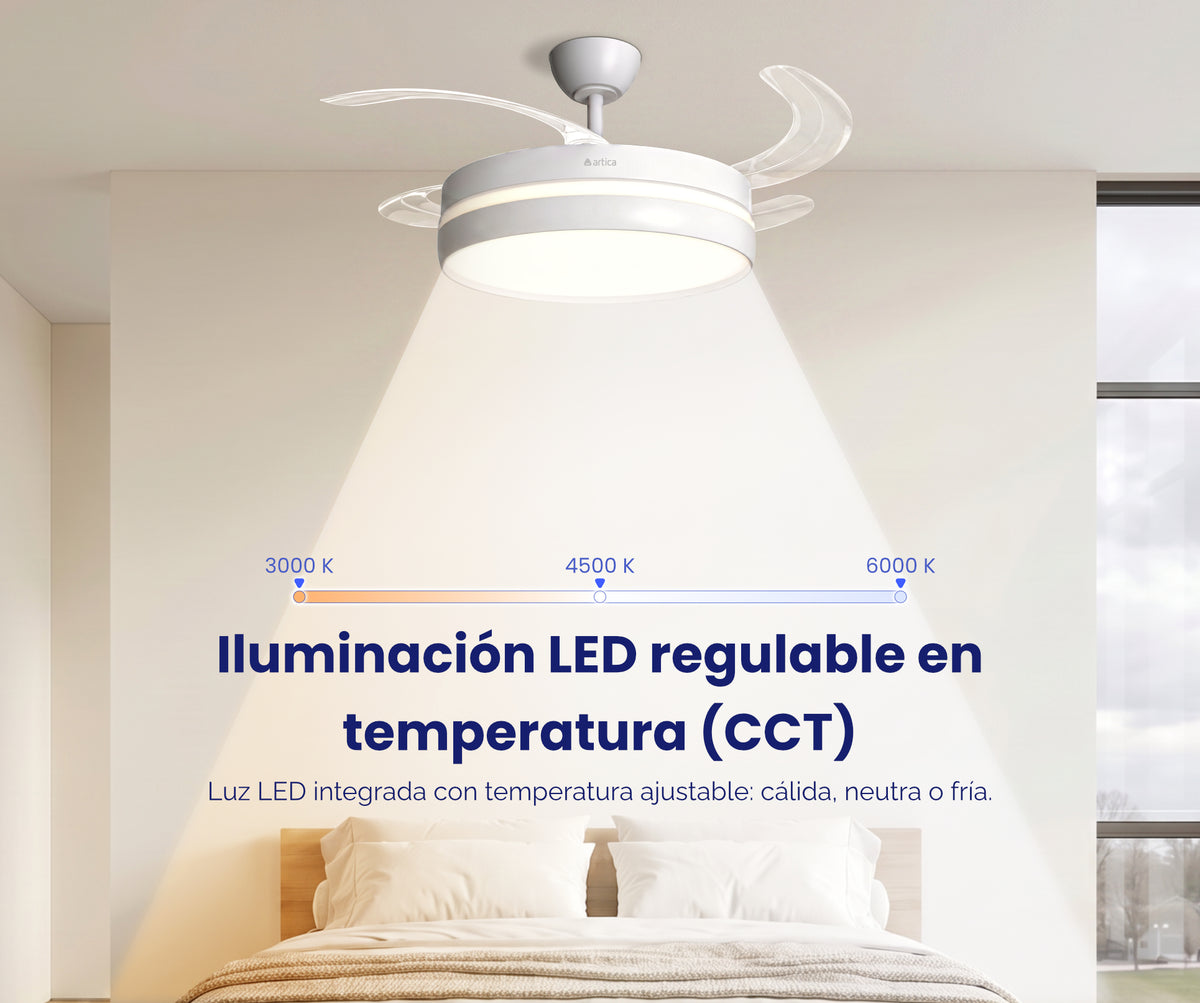 VENTILADOR TECHO RET ARTICA AVTECHR72B BCO 72W