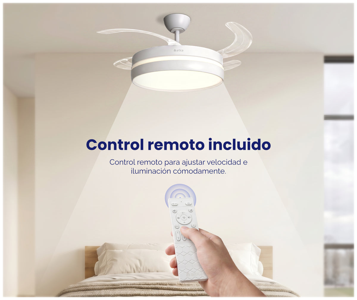 VENTILADOR TECHO RET ARTICA AVTECHR72B BCO 72W